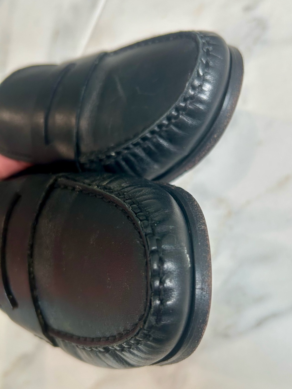 Cole Haan Pinch Hand Sewn Black Leather Classic Penny Loafers - Picture 7 of 10